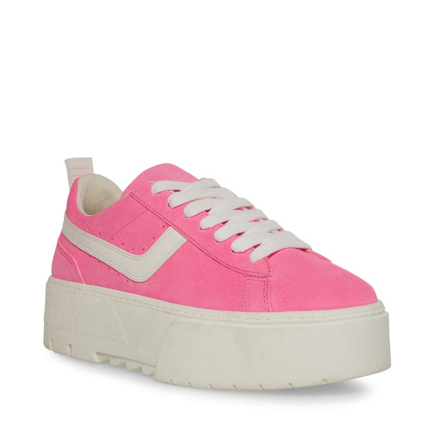 Zapatos Plataforma Steve Madden Rorri Gamuza Mujer Rosas | ES DV6S98